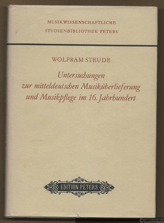  - Untersuchungen zur mitteldeutschen Musiküberlieferung und Musikpflege im 16. Jahrhundert (= Musikwissenschaftliche Studienbibliothek Peters. Edition Peters, Nr. 9350).