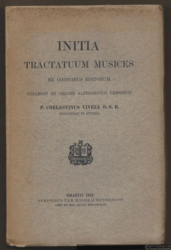  - Initia tractatuum musices.