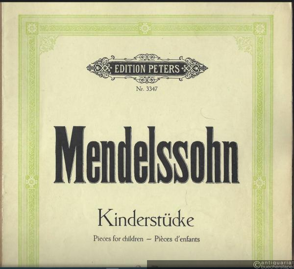  - Sechs Kinderstücke, Opus 72 [Weihnachtsstücke] (= Edition Peters, Nr. 3347).