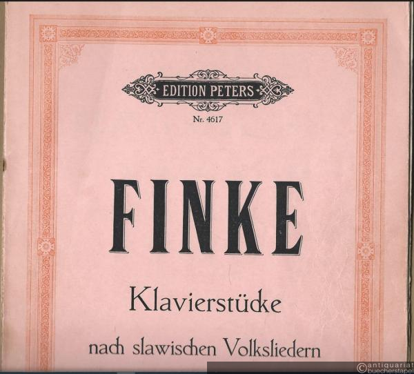 - Klavierstücke nach slawischen Volksliedern (1952) für Klavier zu 2 Händen (= Edition Peters, Nr. 4617).