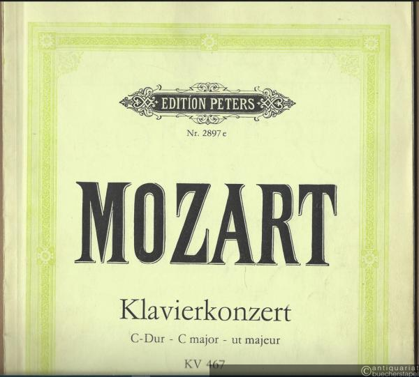  - Konzert C-Dur (KV 467) / Konzert für Klavier und Orchester (= Edition Peters, Nr. 2897e). Ausgabe für zwei Klaviere.