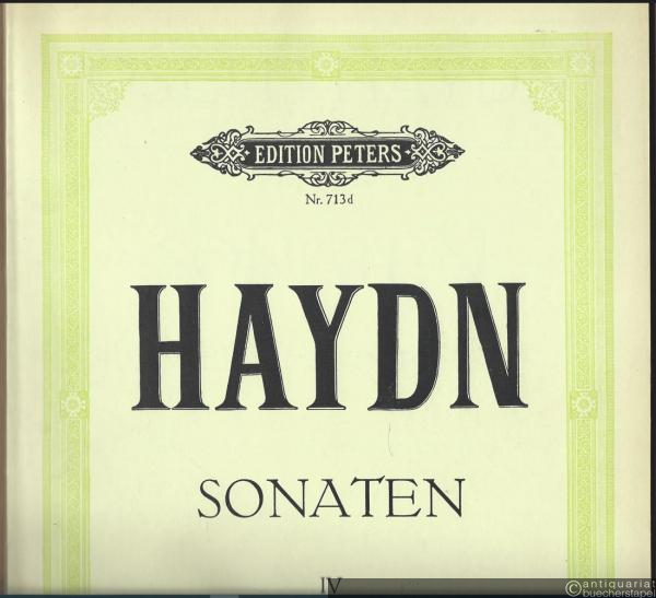  - Sonaten für Klavier zu zwei Händen, Band IV (= Edition Peters, Nr. 713d).