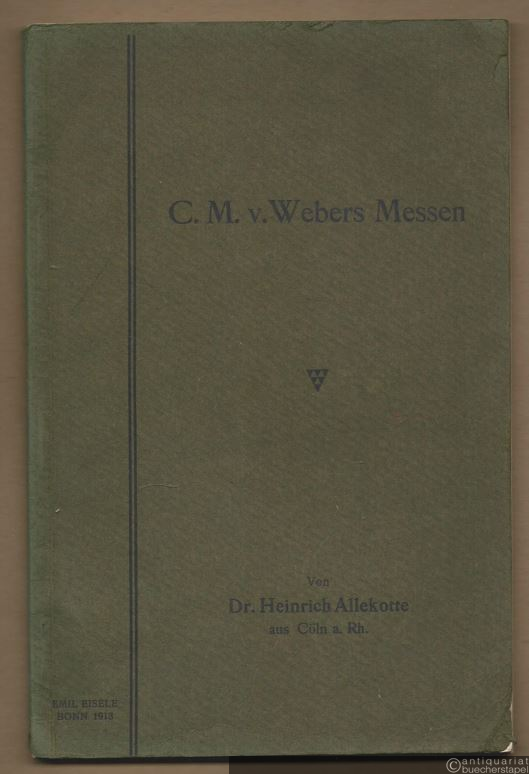  - C. M. v. Webers Messen.