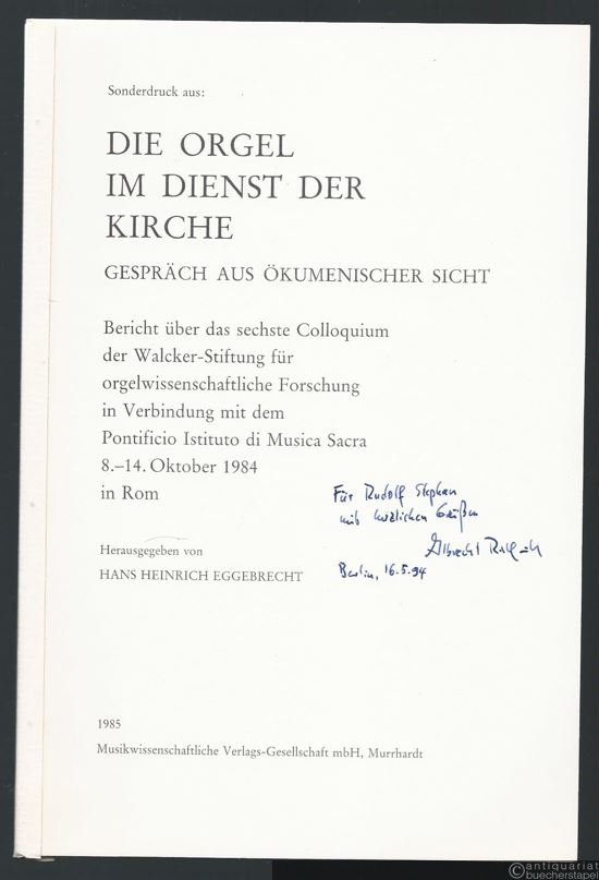  - Das Orgelsolo in Haydns "Schöpfungsmesse" als Symbol der Abdankung der Orgel in der Musik der Wiener Klassik. Sonderdruck.