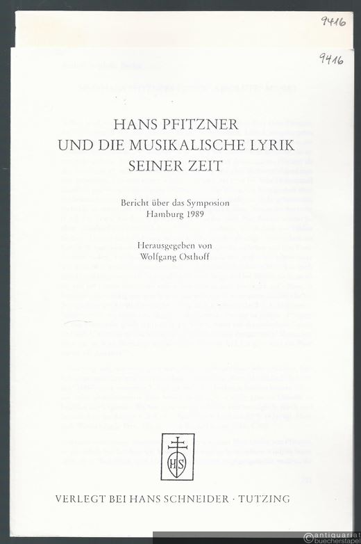 - Sind Hans Pfitzners Lieder "absolute" Musik?