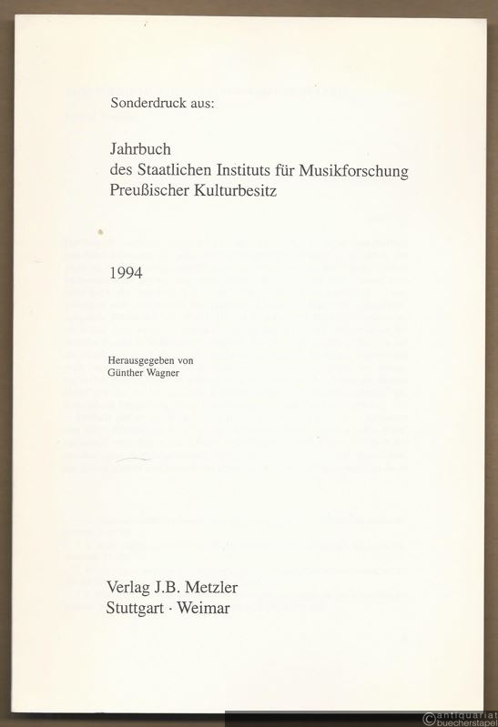  - Zum Thema historische Aufführungspraxis.