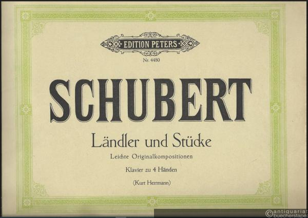  - Ländler und Stücke. Leichte Originalkompositionen für Klavier zu 4 Händen (= Edition Peters, Nr. 4480).