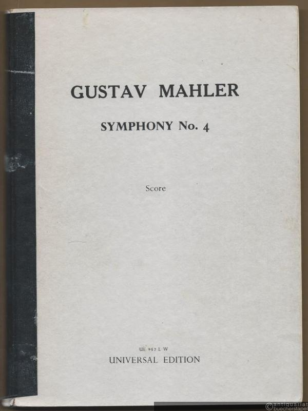  - Symphony No. 4 (= Universal Edition 952 L W). Score.