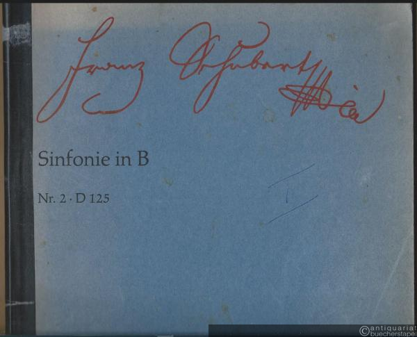 - Sinfonie Nr. 2 in B (D 125) (= Bärenreiter 5602). Partitur.