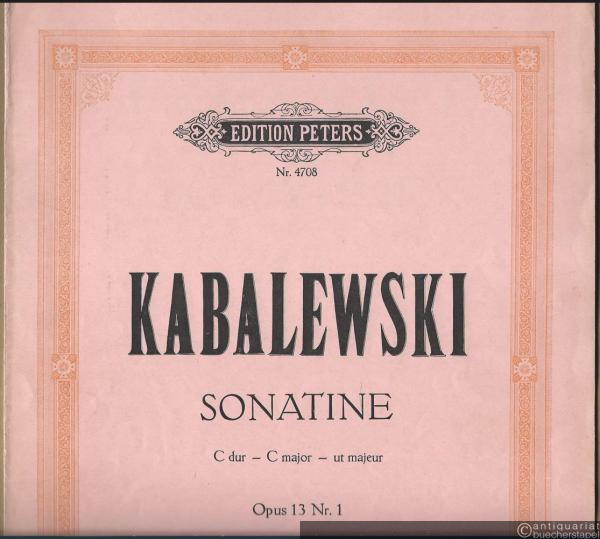  - Sonatine C-Dur, Opus 13 Nr. 1 (= Edition Peters, Nr. 4708).