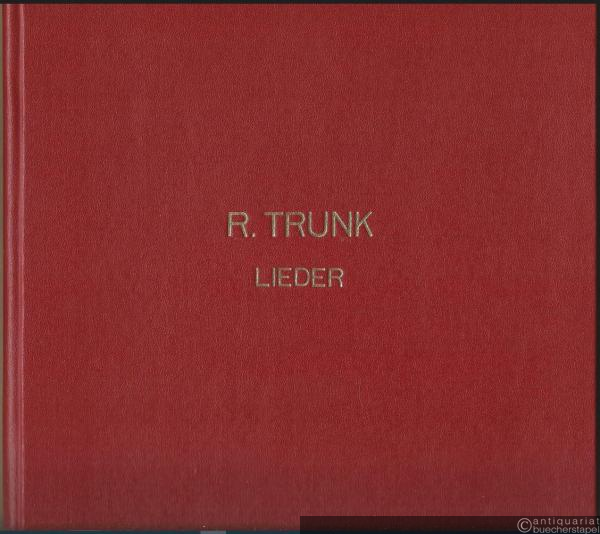  - Lieder. Verschiedene Dichter, Band II [Op. 40, Nr. 1-6 u. Op. 41 Nr. 1-6]. Hoch.
