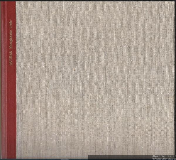  - Pisne z rukopisu Kralovedvorskeho / Lieder aus der Königshofer Handschrift / Songs from the Dvur Kralove manuscript / Chants du manuscrit de Dvur Kralove, op. 7. Canto e Piano.