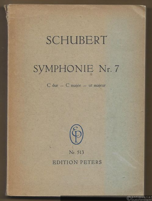  - Symphonie Nr. 7 C-Dur [bzw. 8 od. 9, D 944] (= Edition Peters, Nr. 513). Taschenpartitur.