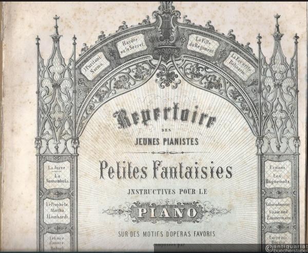  - La Favorite (= Repertoire des Jeunes Pianistes. Petites Fantaisies instructives pour le piano sur des motifs d'operas favoris conposees par Ferdinand Beyer, Op. 36 No. 8).