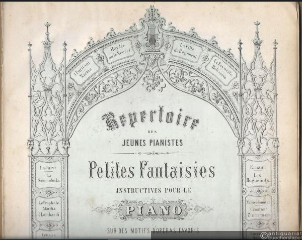  - La Fille du Regiment (= Repertoire des Jeunes Pianistes. Petites Fantaisies instructives pour le piano sur des motifs d'operas favoris conposees par Ferdinand Beyer, Op. 36 No. 5).