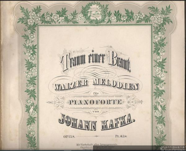  - Traum einer Braut. Walzer-Melodien für Pianoforte, Op. 158.