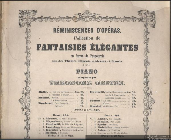  - Souvenir de Lucrezia Borgia [Gaetano Donizetti]. Fantaisie brillante par Th. Oesten, Op. 32.