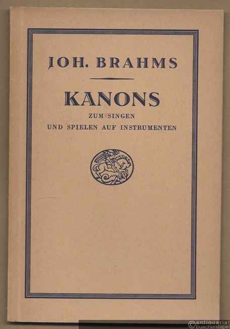  - Kanons zum Singen und Spielen auf Instrumenten, [Op. 113] (= Beihefte zum Musikanten, hrsg. v. Fritz Jöde. 1. Reihe: Vokalwerke, Nr. 20).