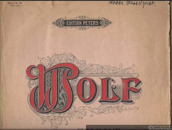  - Gebet / Prayer (Mörike-Lieder No. 28) (= Edition Peters). Original-Ausgabe.