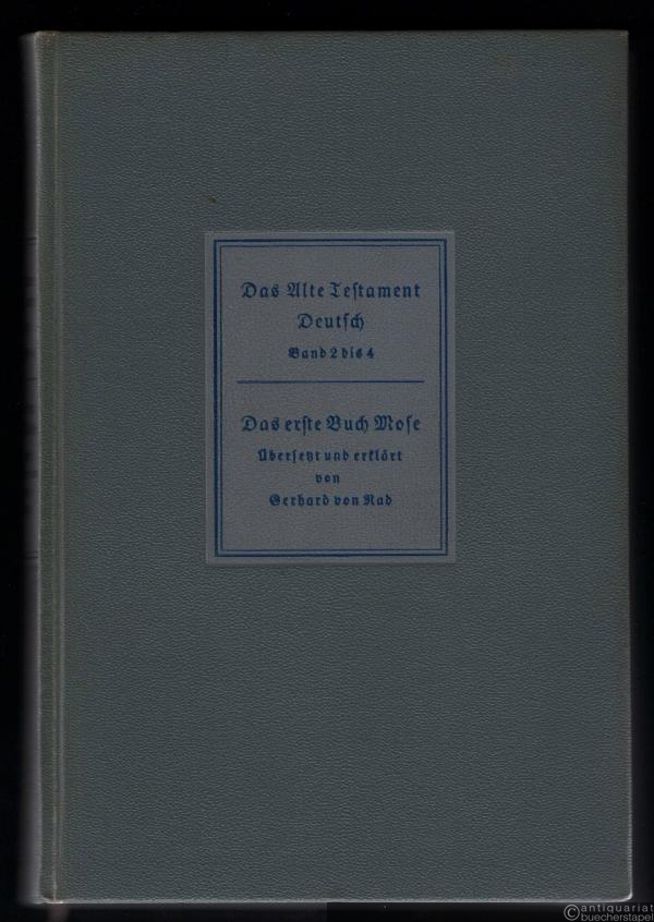  - Das erste Buch Mose (= Das Alte Testament Deutsch. Neues Göttinger Bibelwerk, Band 2-4).