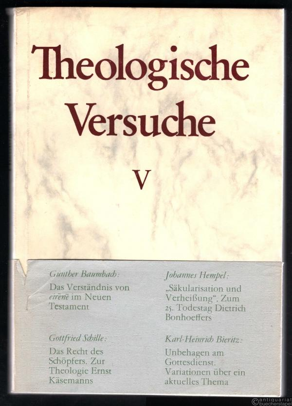  - Theologische Versuche V.