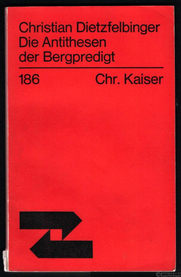  - Die Antithesen der Bergpredigt (= Theologische Existenz heute, Schriftenreihe, hrsg. von Trutz Rendtorff u. K. G. Steck, Heft 186).