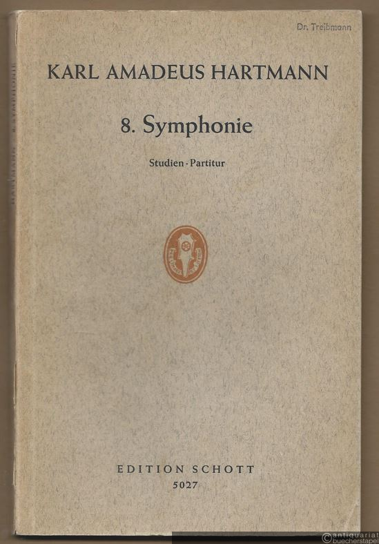  - 8. Symphonie für großes Orchester (= Edition Schott, Nr. 5027). Studien-Partitur.