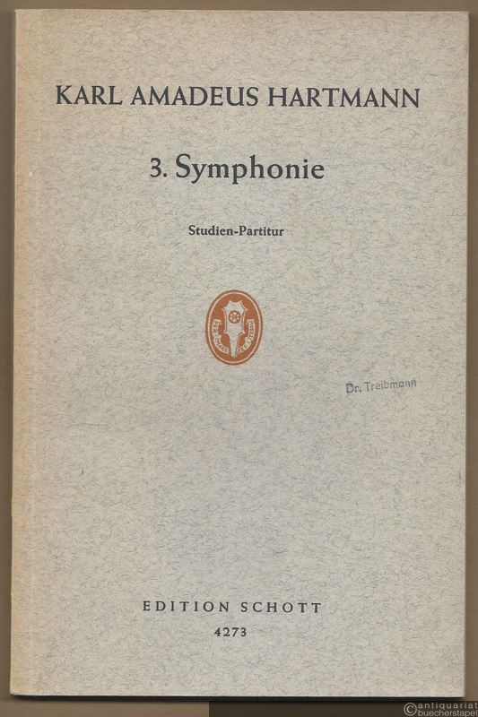  - 3. Symphonie für großes Orchester (= Edition Schott, Nr. 4273). Studien-Partitur.