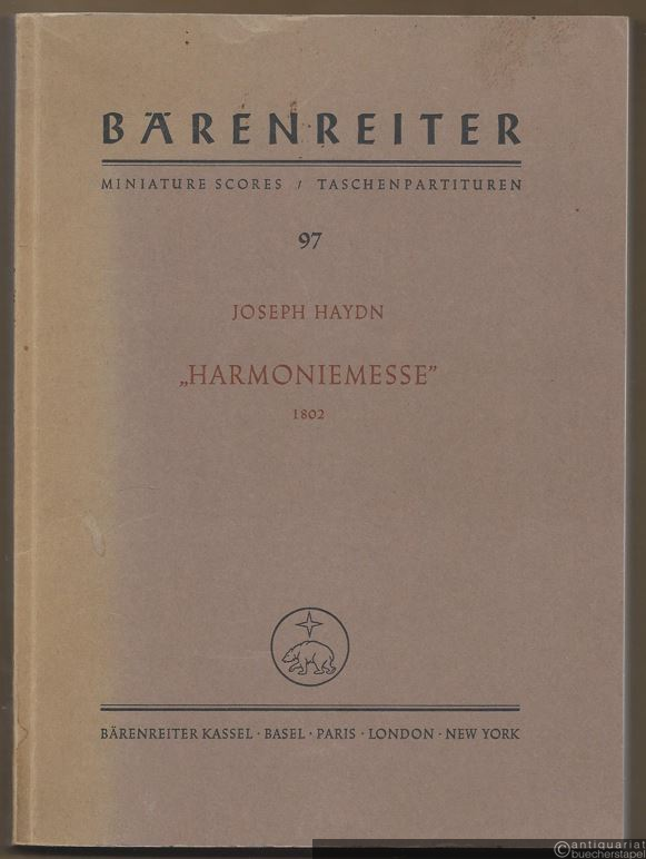  - Harmoniemesse (1802) (= Bärenreiter Taschenpartituren 97).
