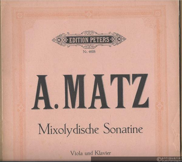  - Mixolydische Sonatine für Viola und Klavier (= Edition Peters, Nr. 4608).