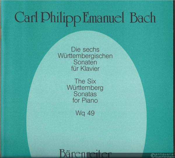  - Die sechs Württembergischen Sonaten für Klavier / The six Württemberg Sonatas for Piano Wq 49. BA 6498.