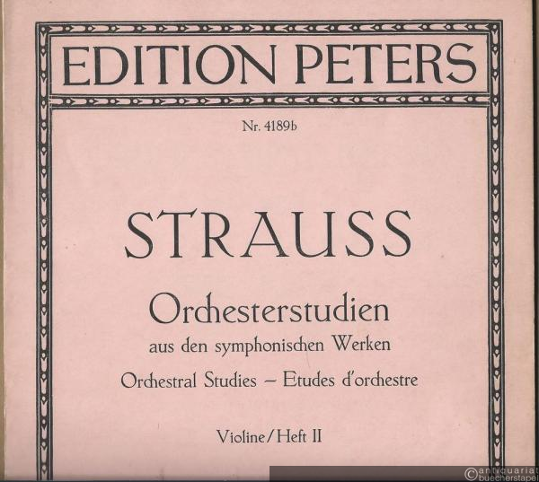  - Orchesterstudien aus den symphonischen Werken für Violine (= Edition Peters, Nr. 4189b). Heft 2.