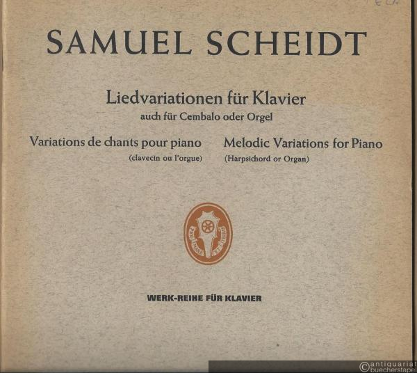  - Liedvariationen für Klavier auch für Cembalo oder Orgel / Variations de chants pour piano (clavecin ou l'orgue) / Melodic Variations for Piano (Harpsichord or Organ) (= Edition Schott, 2828).