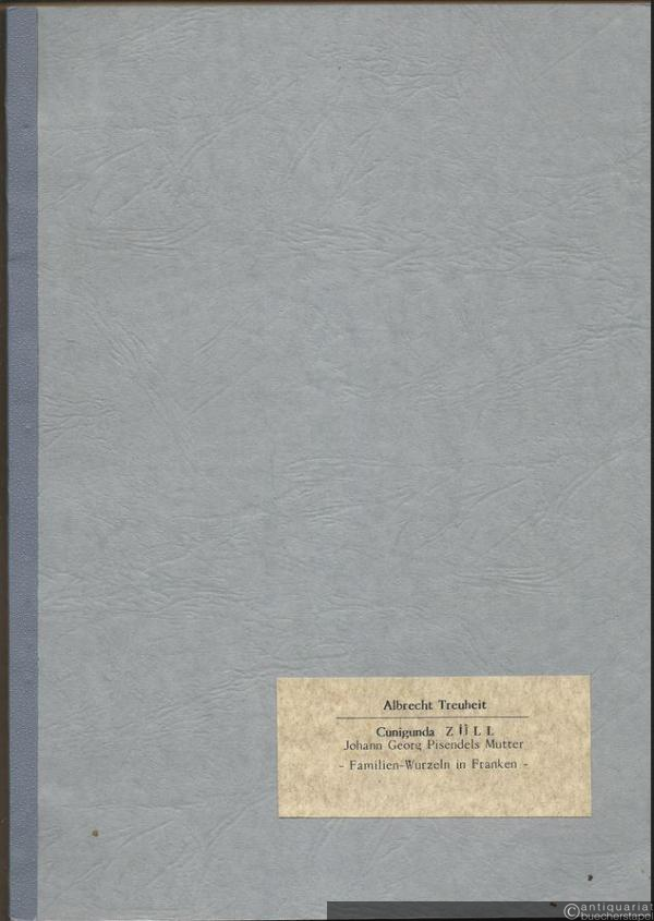 - Cunigunda Züll, Johann Georg Pisendels Mutter. Familien-Wurzeln in Franken. Ergebnis einer Familienforschung in den Evangel.-luth. Pfarrämtern Langenzenn, Neuhof-Zenn, Trautskirchen, Colmberg und in den Evangel.-landeskirchl. Archiven Nürnberg und Regensburg.