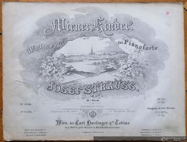  - Wiener Kinder. Walzer für das Pianoforte, 61.s Werk.