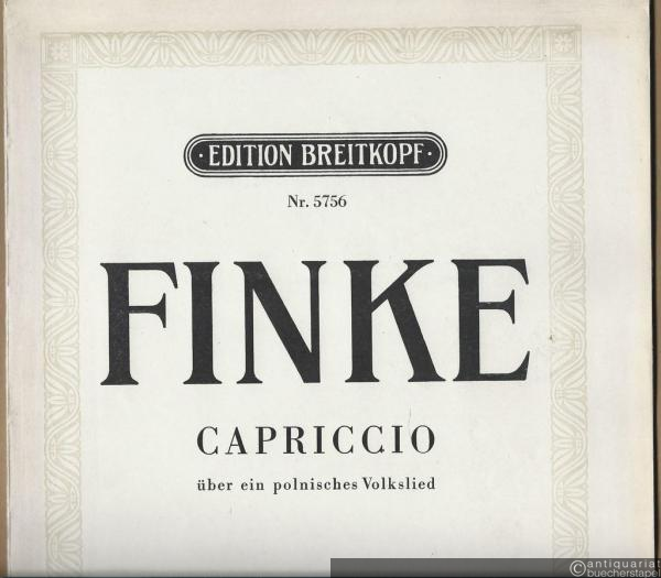  - Capriccio über ein polnisches Volkslied für Klavier und Orchester (1953) (= Edition Breitkopf, Nr. 5756). Ausgabe für zwei Klaviere vom Komponisten.
