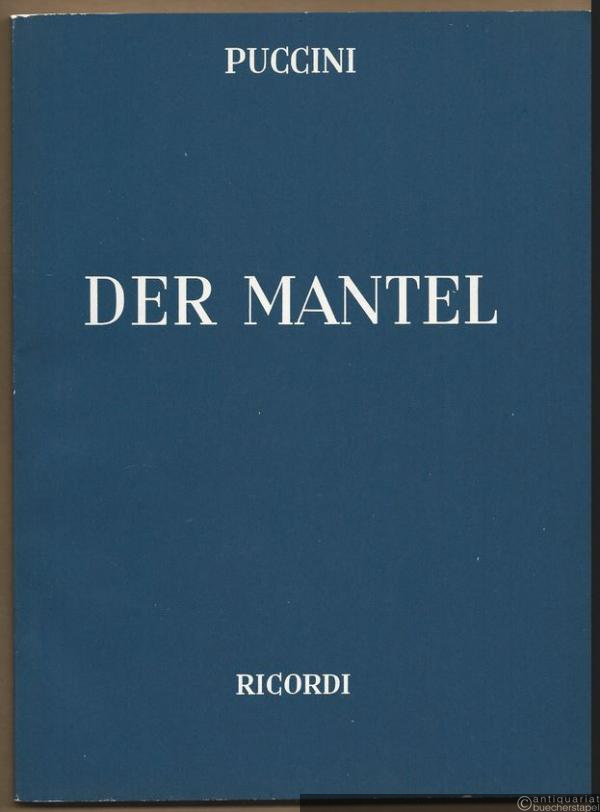  - Der Mantel (nach "La Houppelande" von Didier Gold). Klavierauszug.