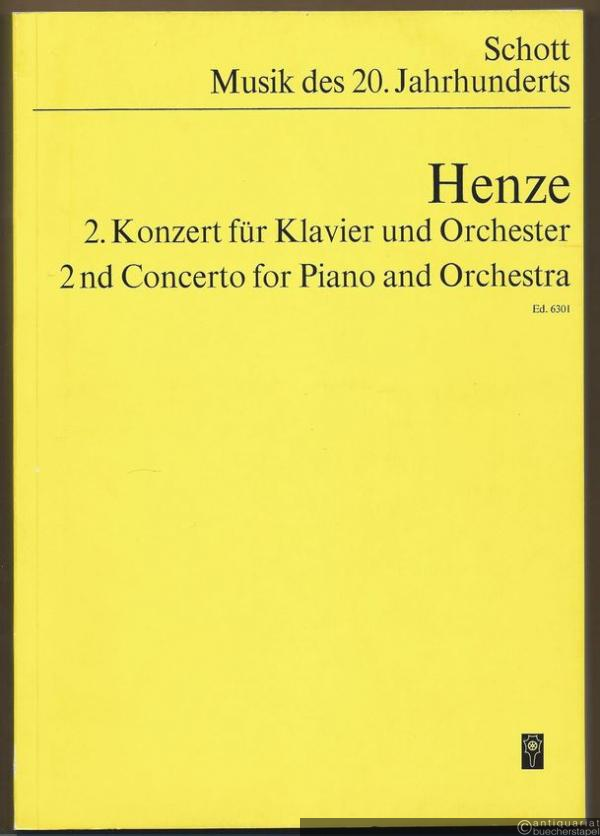  - 2. Konzert für Klavier und Orchester / 2nd concerto for piano and orchestra (1967) (= Musik des 20. Jahrhunderts. Edition Schott, Nr. 6301). Studien-Partitur.