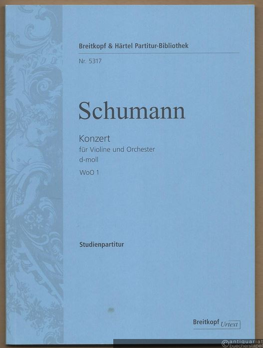  - Konzert für Violine und Orchester d-Moll, WoO 1 (= Breitkopf & Härtels Partitur-Bibliothek, Nr. 5317). Studienpartitur.