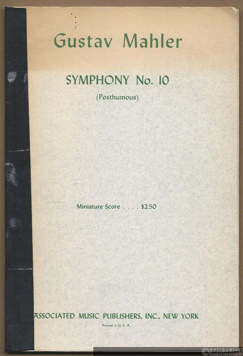  - Symphony No. 10 (Posthumous). Miniature Score.