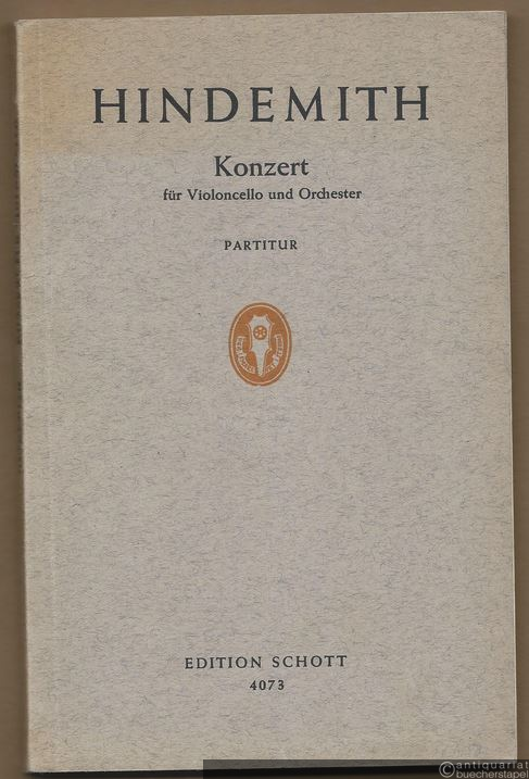 - Konzert für Violoncello und Orchester (1940) (= Edition Schott, Nr. 4073). Studien-Partitur.