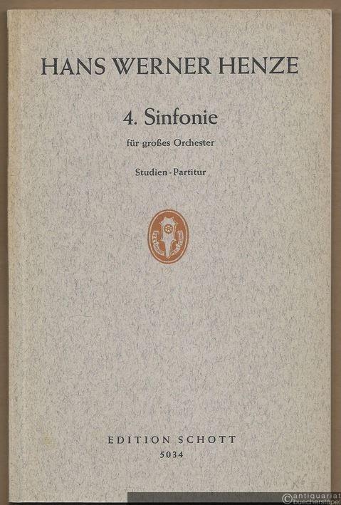  - 4. Sinfonie (in einem Satz) für großes Orchester (1955) (= Edition Schott, Nr. 5034). Studien-Partitur.