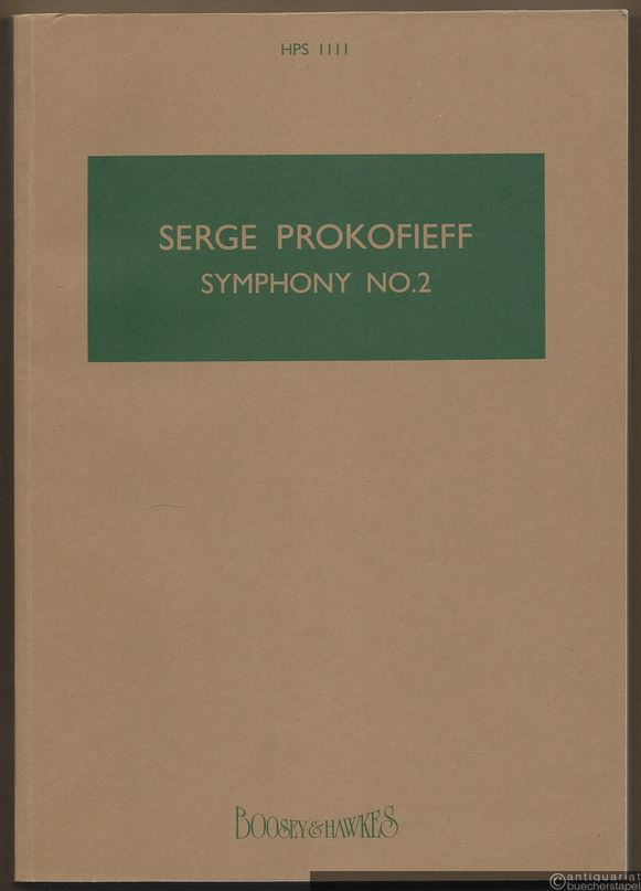  - Symphony No. 2, opus 40 (1924) (= Hawkes Pocket Scores, No. 1111).