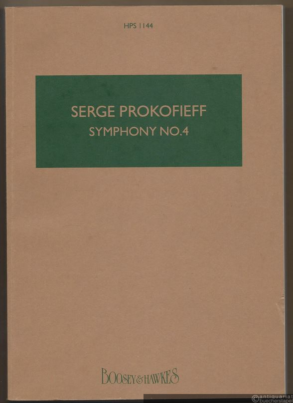  - Symphony No. 4, opus 112 (1947) (= Hawkes Pocket Scores, No. 1144).