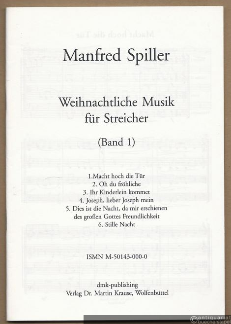  - Weihnachtliche Musik für Streicher (Band 1) [Partitur].