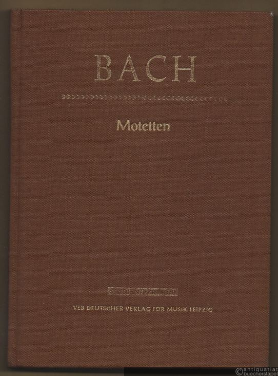  - Motetten BWV 225-230 u. BWV 118 (1. u. 2. Fassung) (= DVfM 3102). Studien-Partitur.