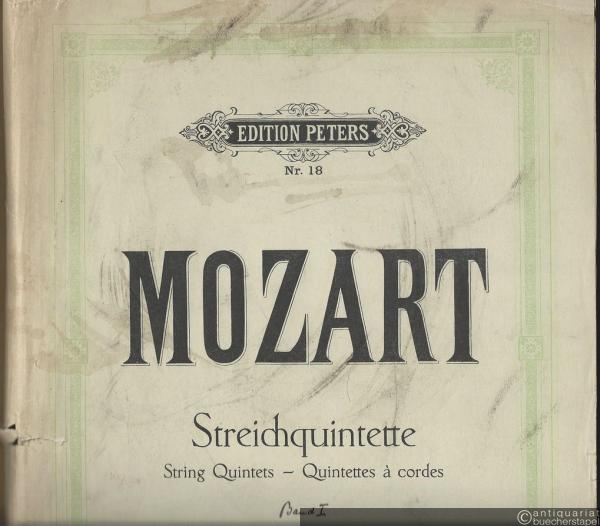  - Streichquintette Nr. 4-8 (= Edition Peters Nr. 18). Vollst. Stimmensatz.