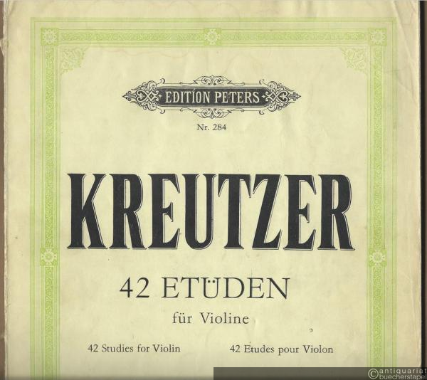  - 42 Etüden ou Caprices pour Violin (= Edition Peters, Nr. 284).