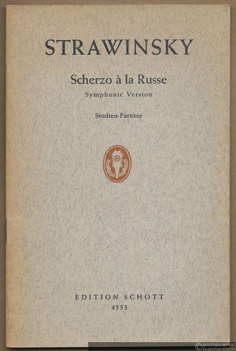  - Scherzo a la Russe. Symphonic Version (= Edition Schott, Nr. 4553). Studien-Partitur.