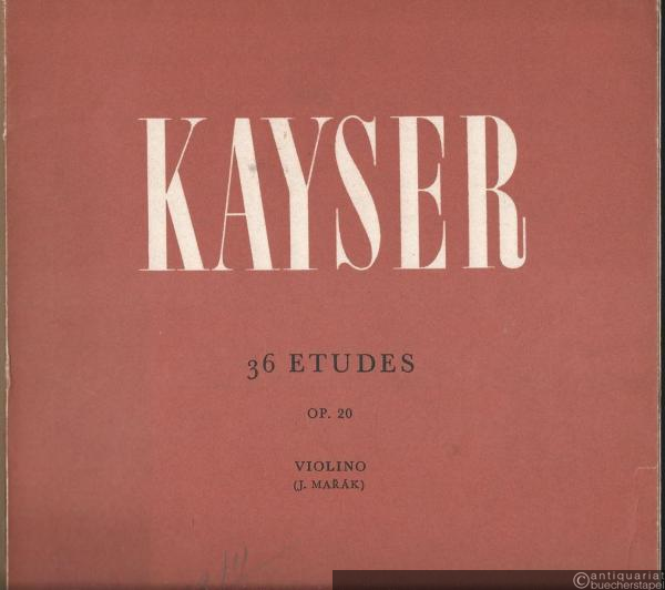  - 36 Etudes, Op. 20. Violino.